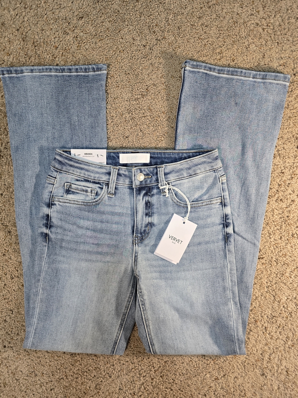 NWT Vervet by Flying Monkey "Miranda" Mid Rise Bootcut Jeans - Size 25/2 - Picture 3 of 10
